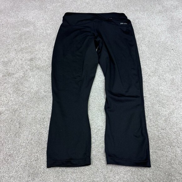 Nike Dri-Fit Leggings Capri Women’s Black Pull On Size Small - Picture 8 of 10